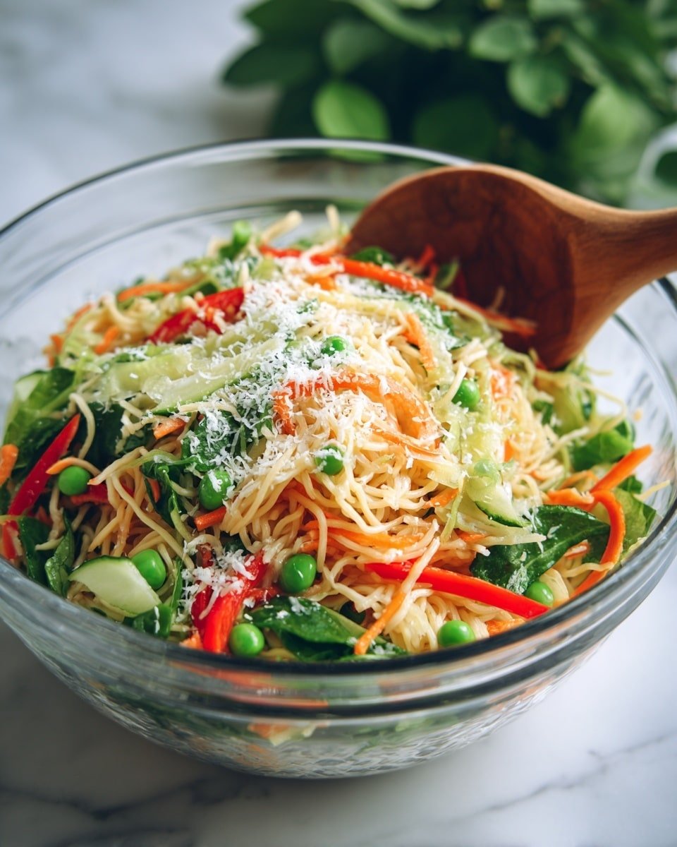 Spring Roll Salad with Spicy Ginger Dressing Recipe - Recipe Image — Spring Roll Salad with Spicy Ginger Dressing, healthy spring roll salad, fresh spring roll bowl, spicy ginger dressing recipe, light summer salad