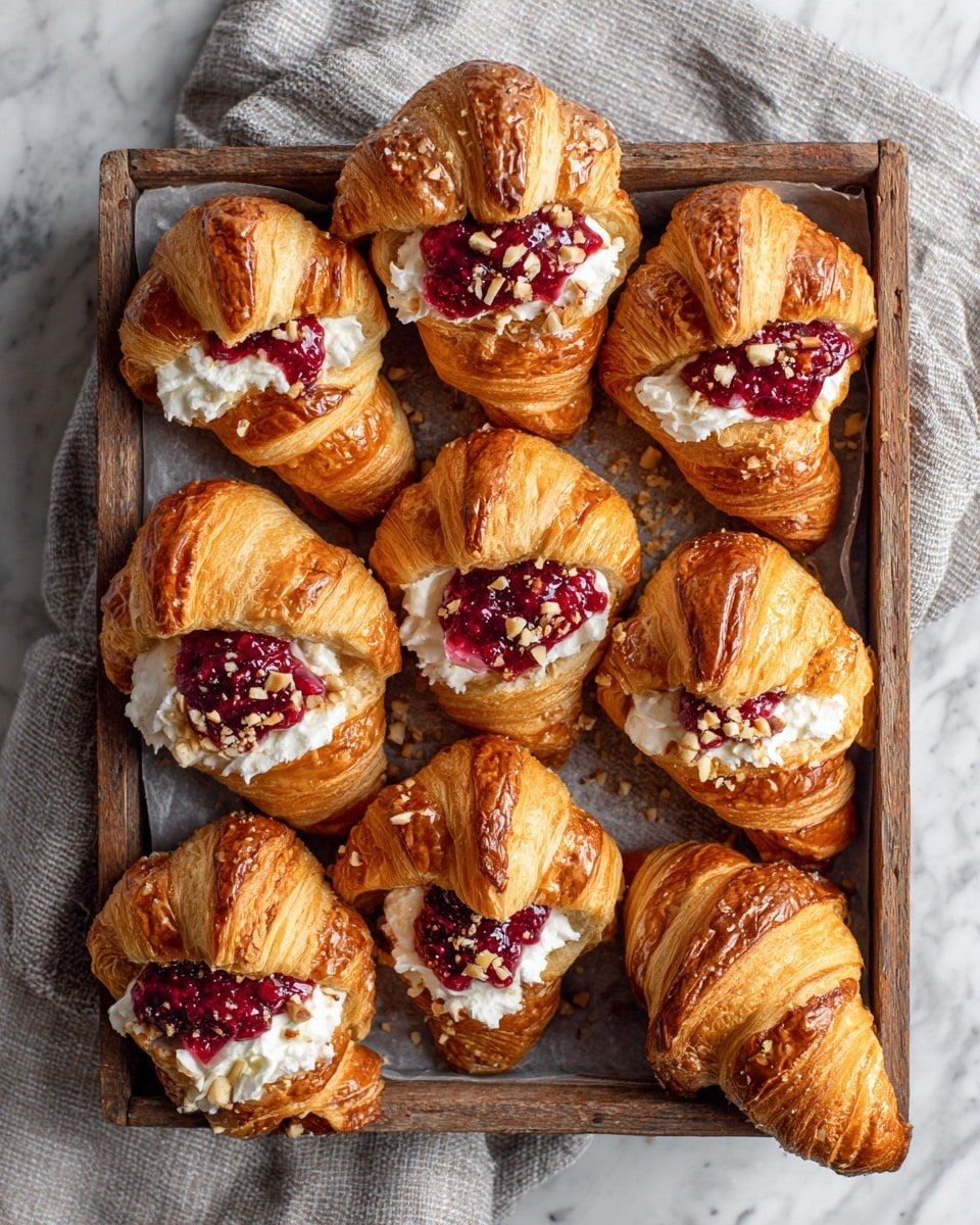 Cranberry Cream Cheese Crescent Bites Recipe - Recipe Image — Cranberry Cream Cheese Crescent Bites, holiday appetizer ideas, easy festive appetizers, Christmas snack recipes, bite-sized holiday treats