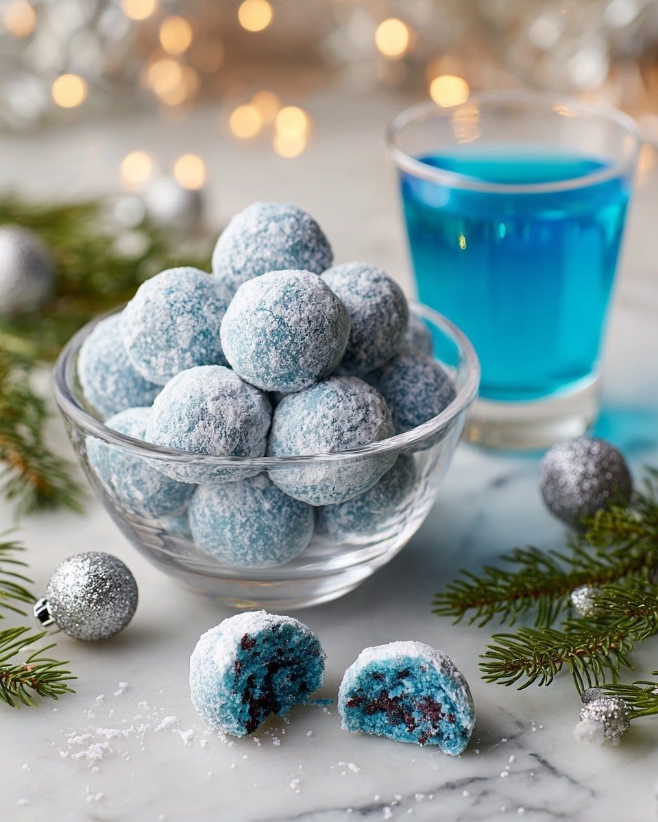 Easy Blue Christmas Truffles – 4 Ingredients & No-Bake Magic! Recipe - Recipe Image — Blue Christmas Truffles, no-bake holiday treats, festive chocolate truffles, easy holiday desserts, Christmas candy recipes