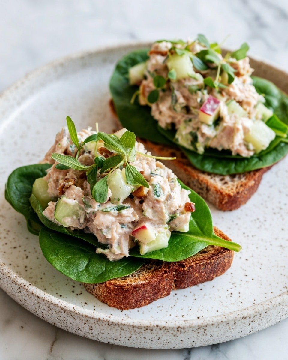 Healthy Apple Tuna Salad with Greek Yogurt Recipe - Recipe Image — Healthy Apple Tuna Salad with Greek Yogurt, healthy tuna salad, apple tuna salad recipe, Greek yogurt tuna salad, light lunch ideas
