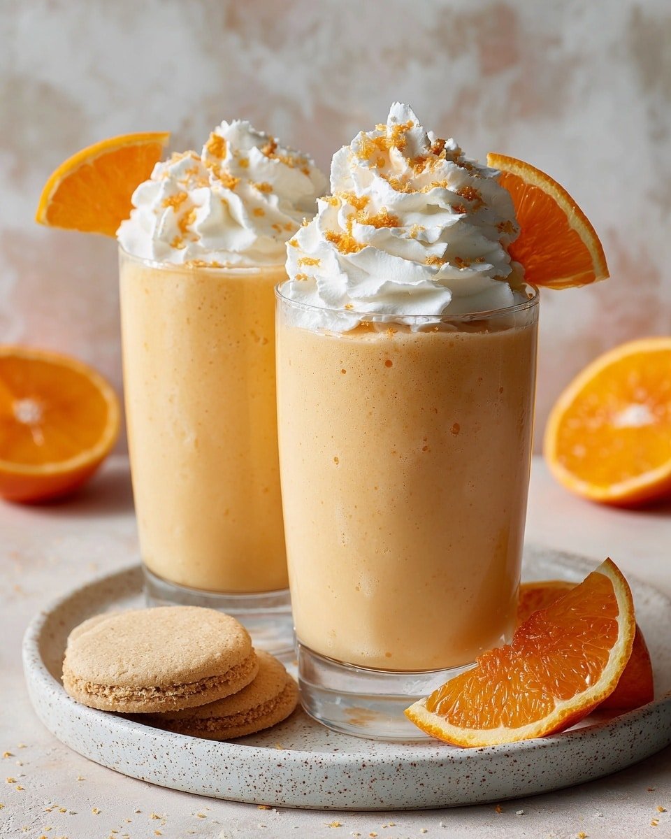 Orange Creamsicle Smoothie Recipe - Recipe Image — Orange Creamsicle Smoothie, healthy orange creamsicle drink, easy breakfast smoothies, refreshing summer smoothies, creamy citrus smoothie