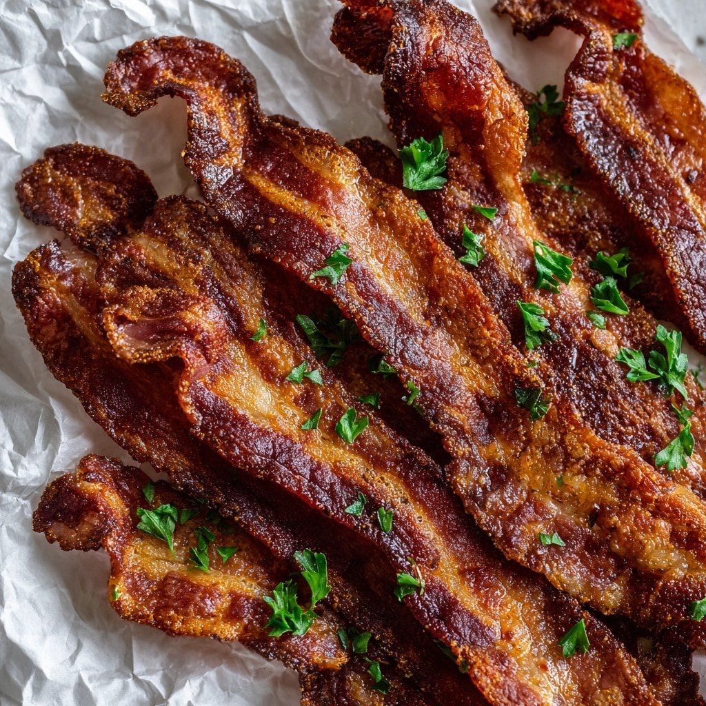 Air Fryer Twisted Bacon Recipe - Recipe Image — Air Fryer Twisted Bacon, crispy bacon twists, bacon spiral recipe, air fryer bacon ideas, easy bacon snacks